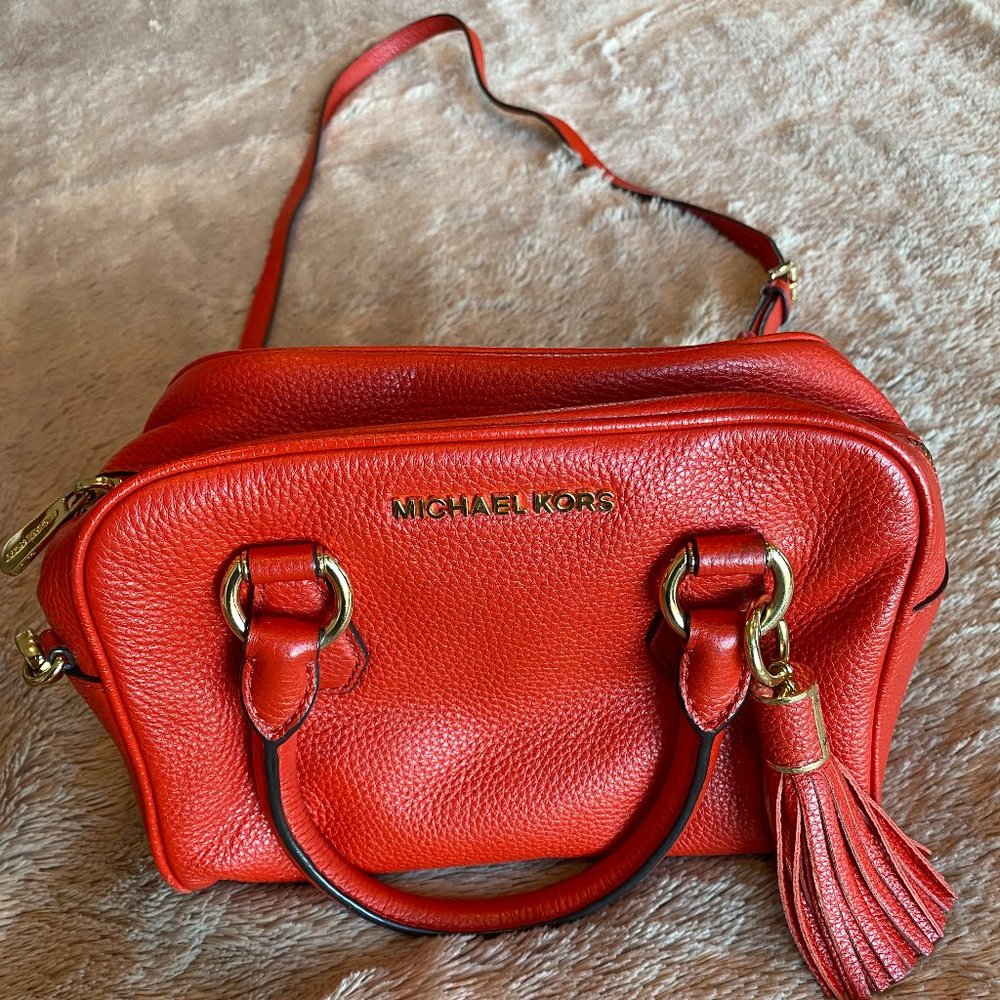 Orange Michael Kors bag